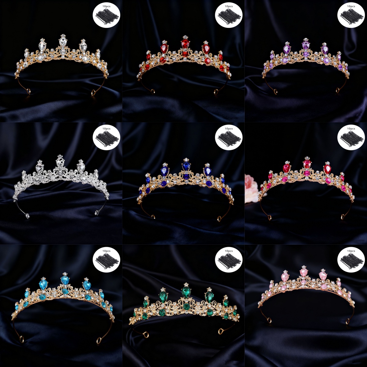 Event & Party Supply Photos - Bridal Tiara Vintage Scroll Rhinestone Queen