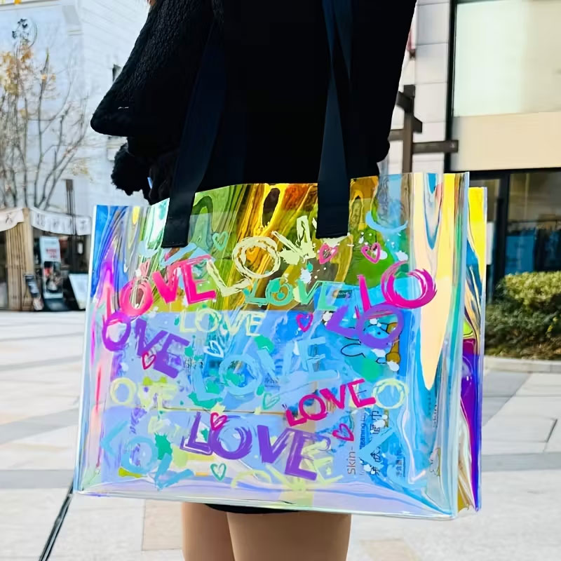 Event & Party Supply Photos - Fashionable Laser-Printed Handbag Made from Pvc