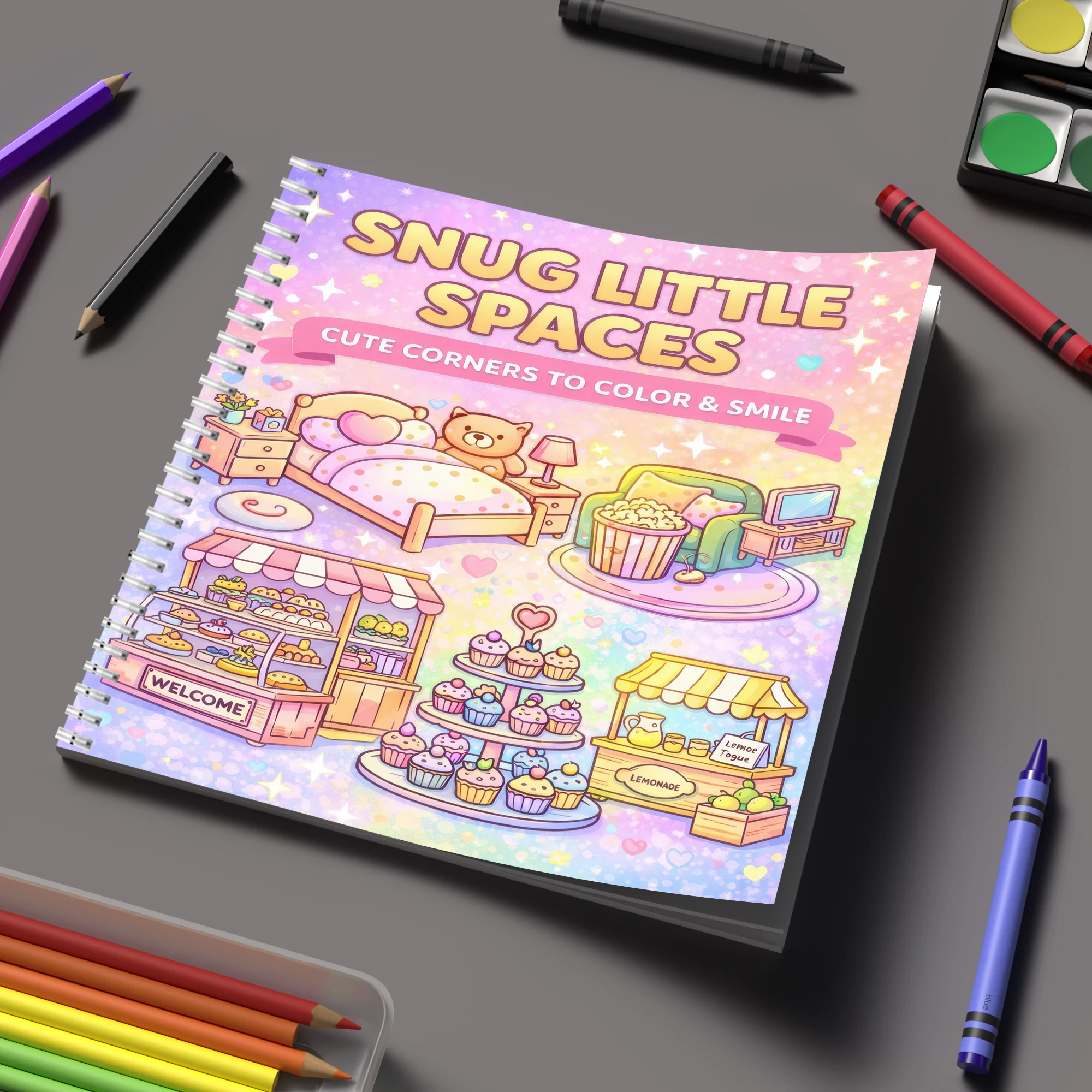 Event Supplies - Coloring Book Little Spaces for Adult