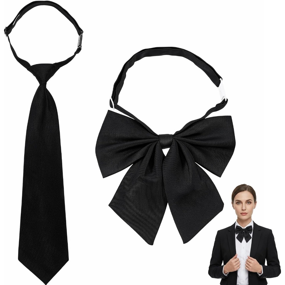 Event & Party Supply Photos - Black Bow Ties for Women, Large