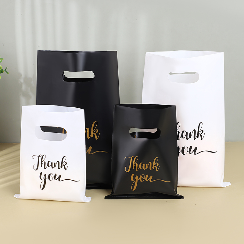 Event Party Shop - 30pcs Thank You Plastic Handbags Reusable