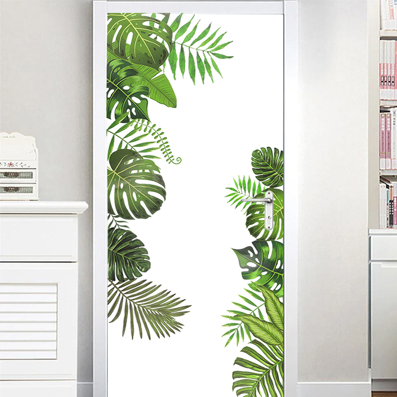 Flower Wall Panel - Tropical Leaves Flowers Wall Stickers Removable