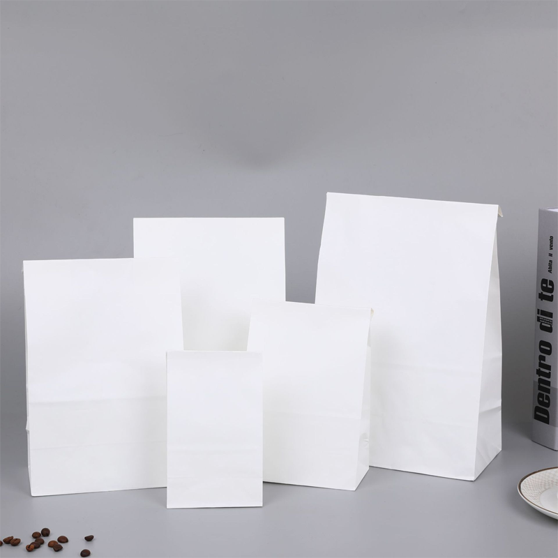 Event Party Shop - 50Pcs/White Kraft Paper Bags Food and