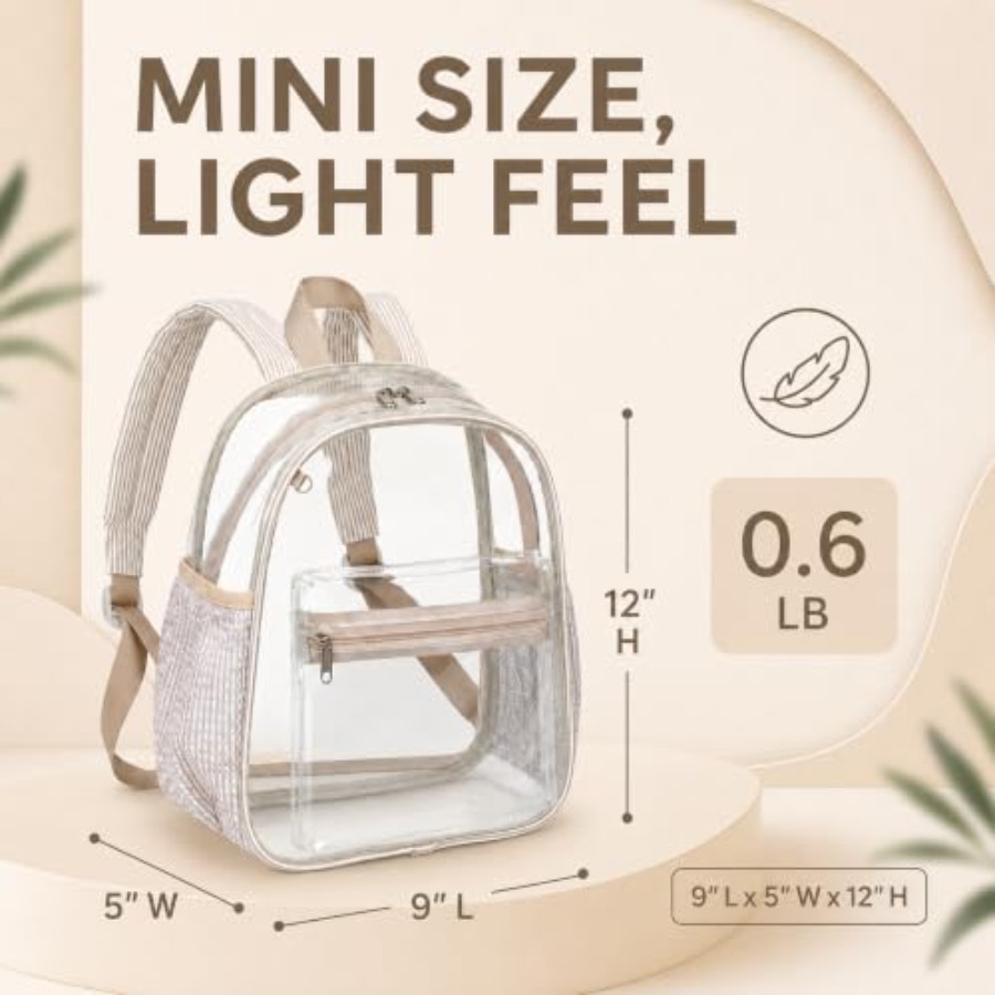 Mini Clear Backpack for Stadiu - đánh giá và giá Event & Party Supply Photos