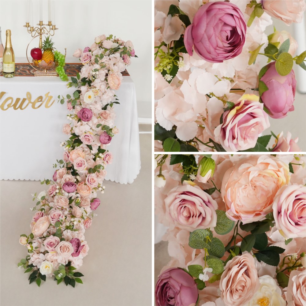 Uflower 200cm Pink Rose Hydran - đánh giá và giá Flower Wall Panel