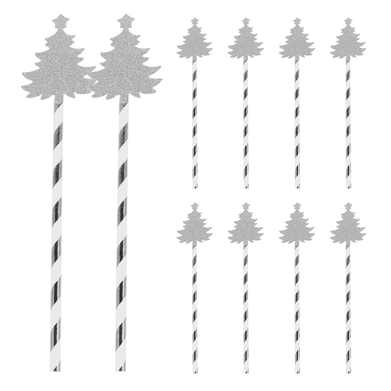 25Pcs Christmas Tree Design Pa - đánh giá và giá Paper Straw Color