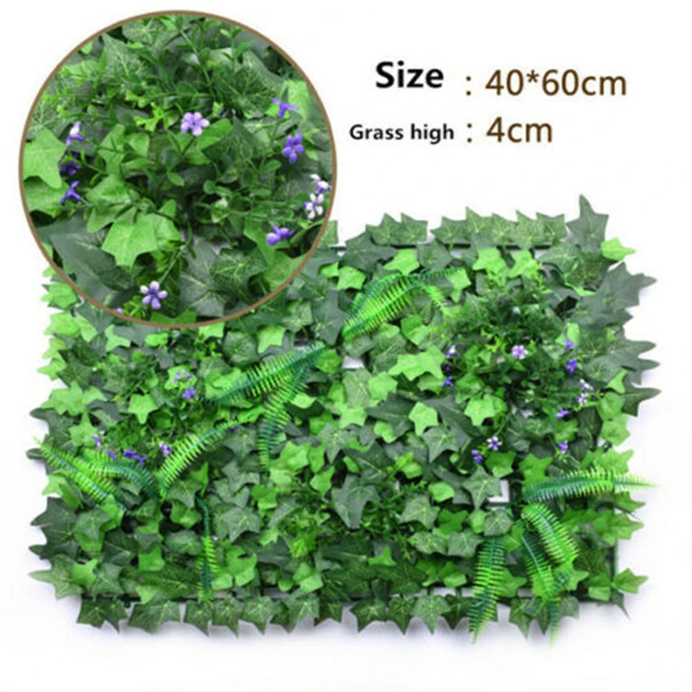 40*60cm Artificial Lawn Plant  - đánh giá và giá Flower Wall Panel