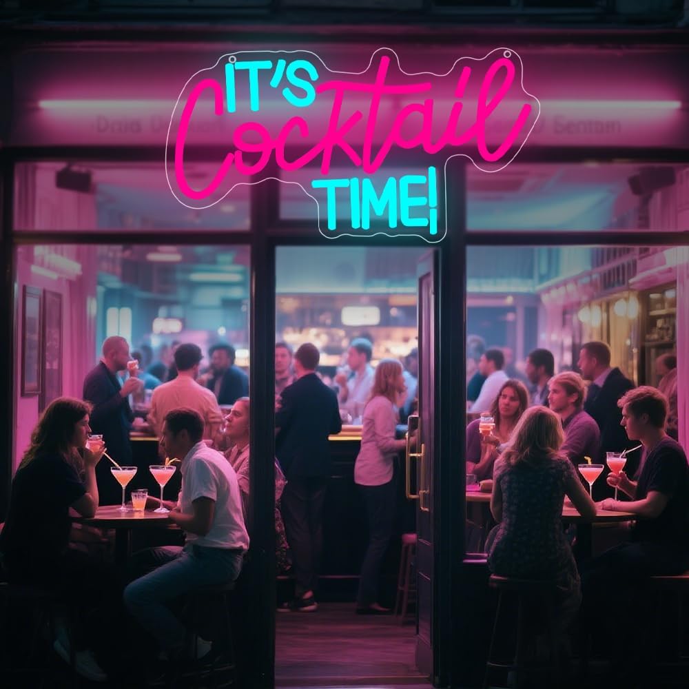 Cocktails Neon Sign USB Powere - đánh giá và giá Neon Sign Party