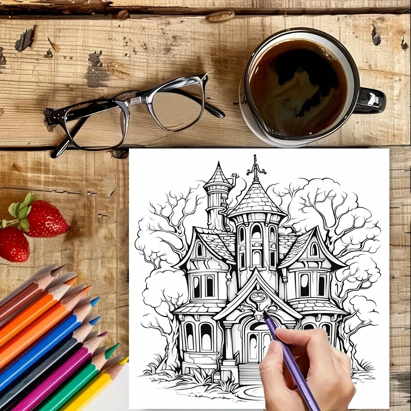 Haunted House Coloring Book fo - đánh giá và giá Event Supplies