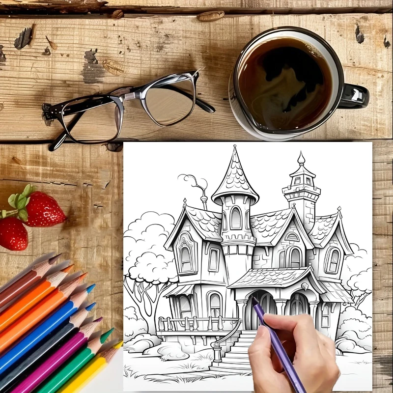 Haunted House Coloring Book fo - đánh giá và giá Event Supplies
