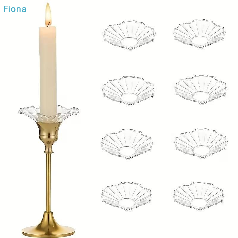 ✔6PCS Glass Bobeches For Candl - đánh giá và giá Centerpiece Stick