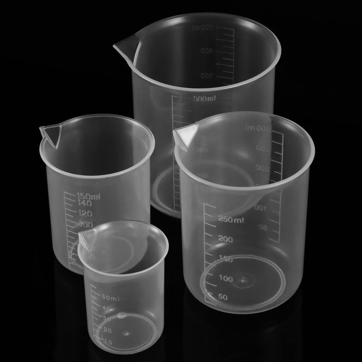 4pcs 50Ml 150Ml 250Ml 500Ml Pl - đánh giá và giá Plastic Cup 50Pcs