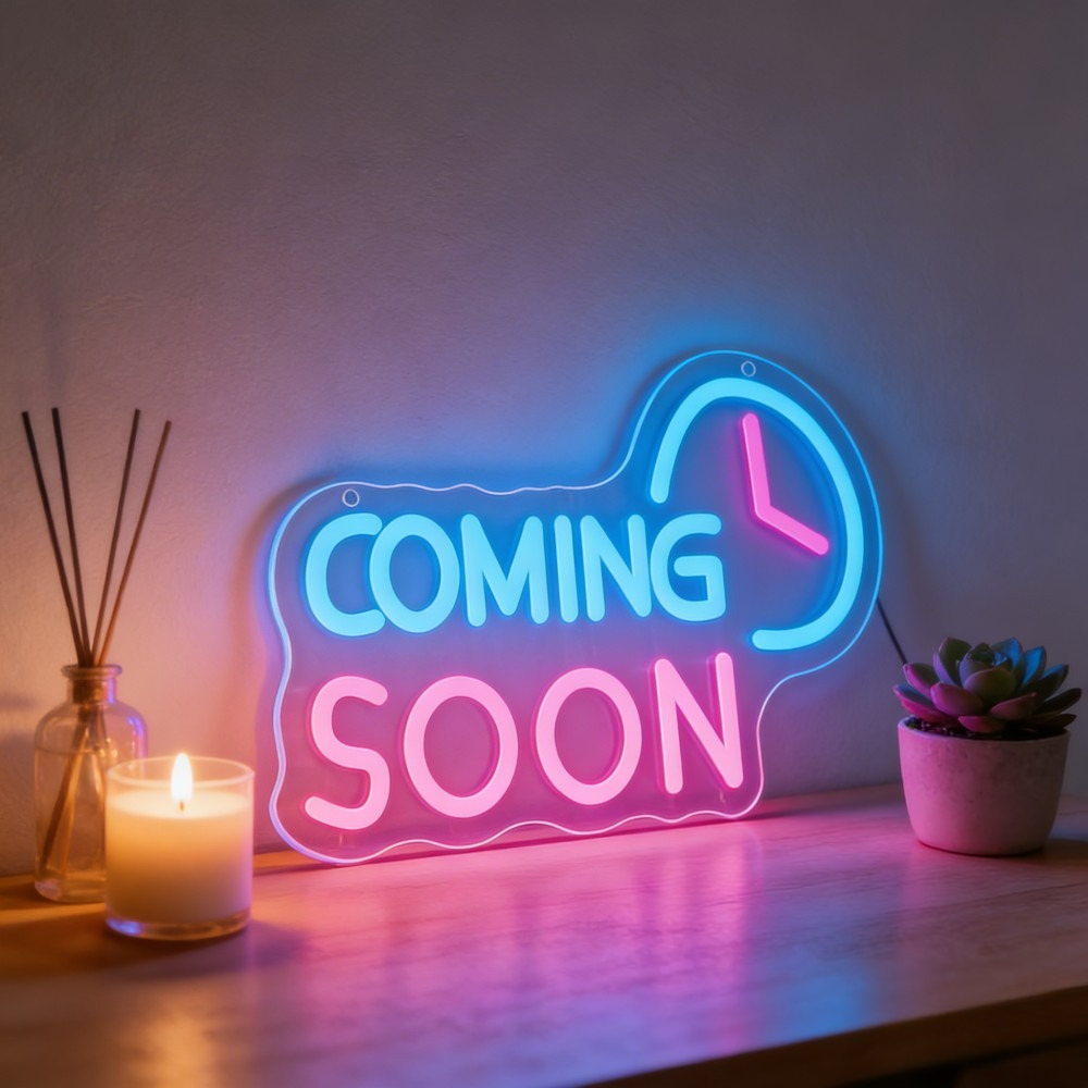 Coming Soon Neon Sign LED Ligh - đánh giá và giá Event Launch Party
