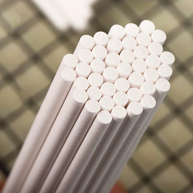 100pcs, Disposable White Kraft - đánh giá và giá Paper Straw Color