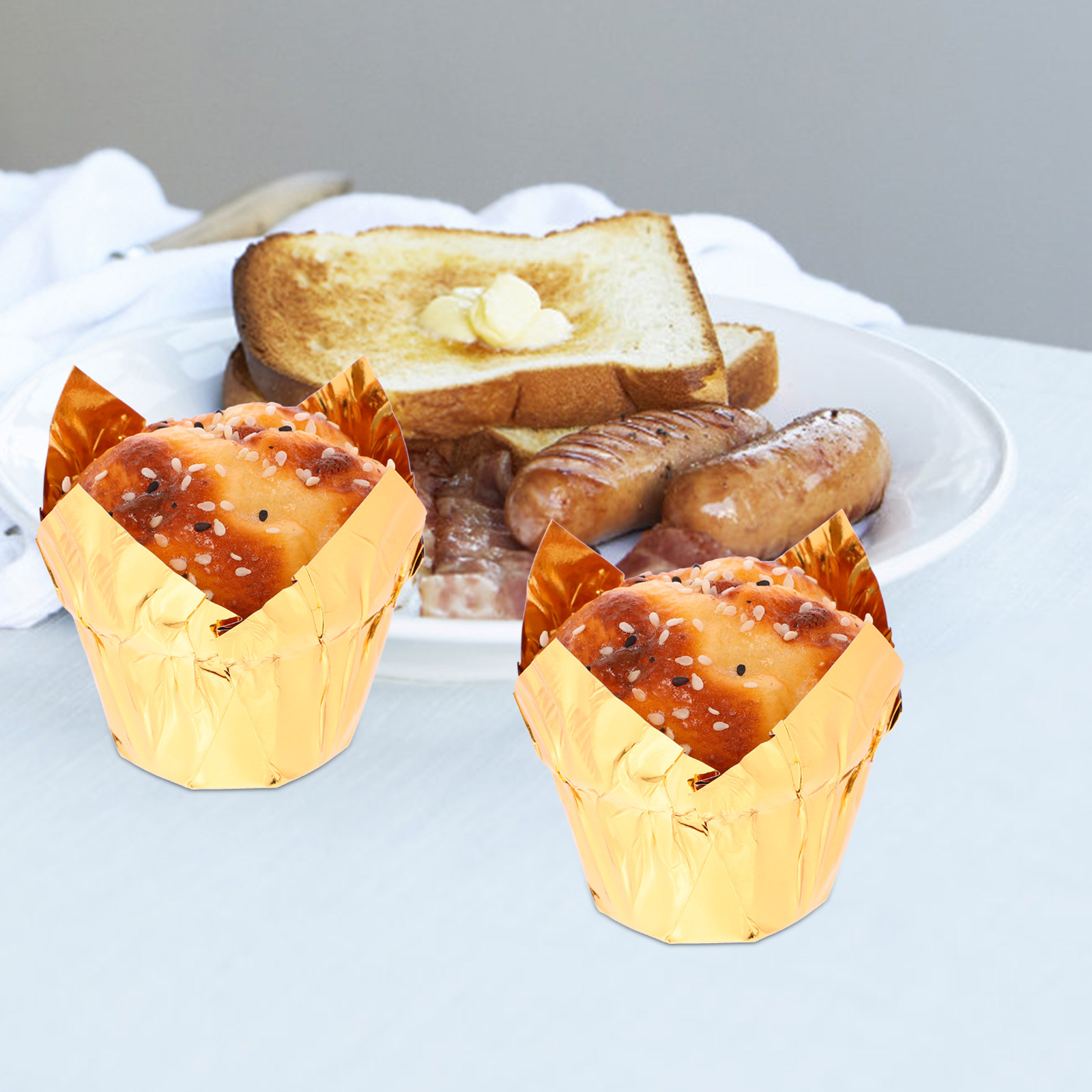 50Pcs Muffin Cup Heat-Resistan - đánh giá và giá Plastic Cup 50Pcs