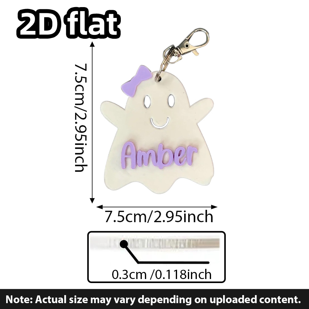 Personalized Ghost Keychain, G - đánh giá và giá Party Favor Bag