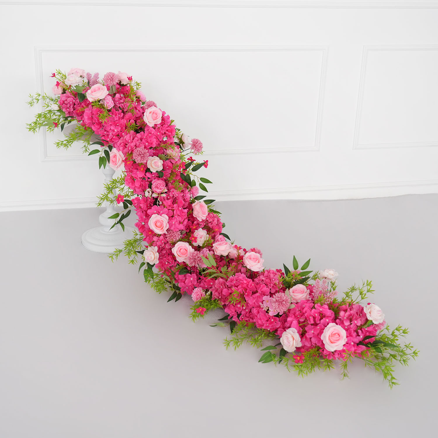 Uflower 1m/2m Pink Rose Hydran - đánh giá và giá Flower Wall Panel