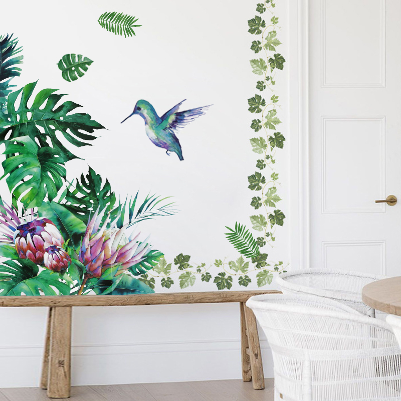 Tropical Leaves Flowers Wall S - đánh giá và giá Flower Wall Panel