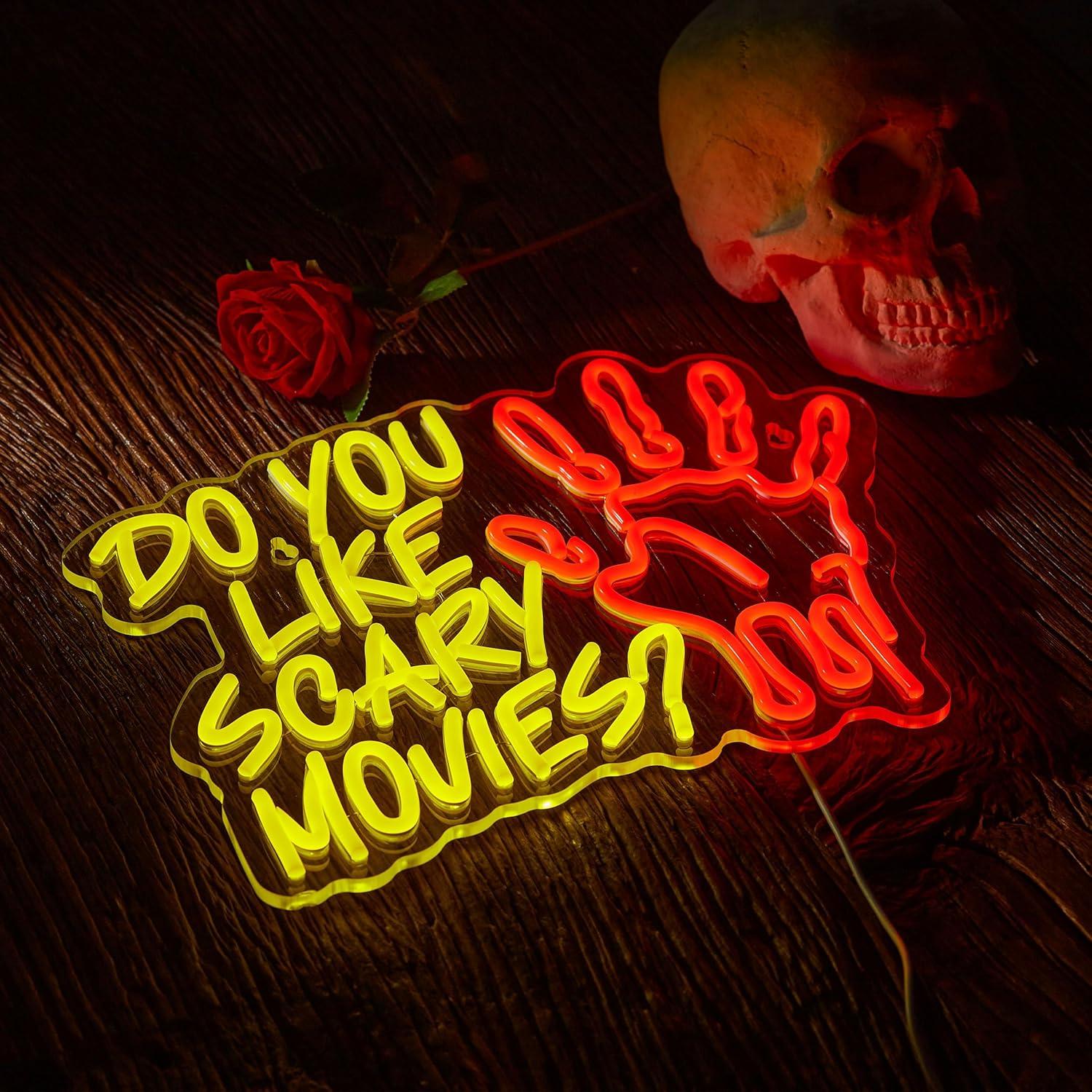 Do You Like Scary Movies Neon  - đánh giá và giá Neon Sign Party